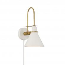 Crystorama MED-B5501-WH - Medford 1 Light White Sconce