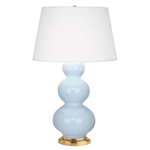 Baby Blue Triple Gourd Table Lamp