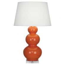 Robert Abbey A352X - Pumpkin Triple Gourd Table Lamp