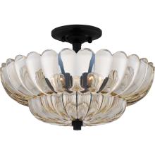 Quoizel WHP1716MC - Whitecap 4-Light Mottled Cocoa Semi-Flush Mount