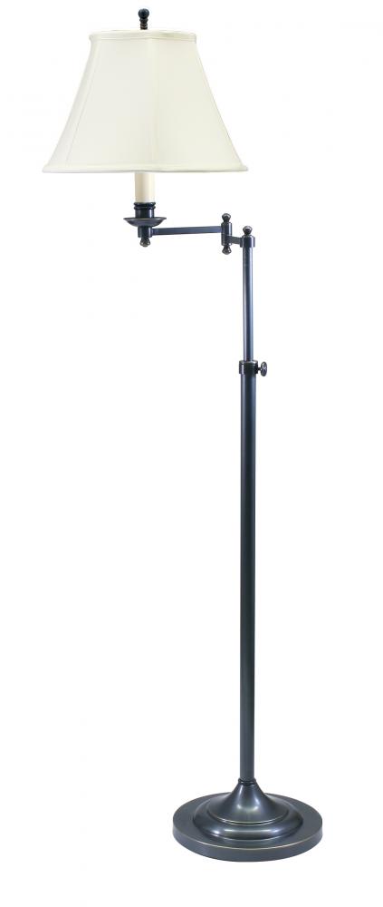 Club Adjustable Swing Arm Floor Lamp