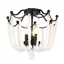 Golden 1888-SF BLK-FCB - Tiara Semi-Flush in Matte Black