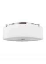 Generation Lighting FM312EN3/BS - Large Three Light Flush Mount