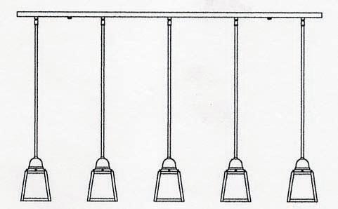 a-line shade 5 light in-line without overlay