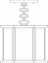 Arroyo Craftsman LYH-7DD-P - 7" Lyon Pendant