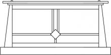 Arroyo Craftsman ABC-15OF-MB - 15" Aberdeen column mount