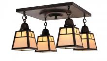 Arroyo Craftsman ACM-4ECR-P - a-line shade 4 light ceiling mount without overlay (empty)