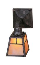 Arroyo Craftsman AS-1ECR-BK - a-line shade one light sconce without overlay (empty)