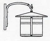 Arroyo Craftsman BB-11AM-BZ - 11" berkeley wall mount