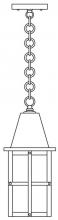 Arroyo Craftsman HH-6AM-MB - 6" hartford  pendant