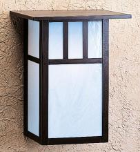 Arroyo Craftsman HS-12ECR-MB - 12" huntington sconce with roof and no overlay (empty)