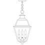 Arroyo Craftsman INH-10GRRM-BZ - 10" inverness pendant with glass roof