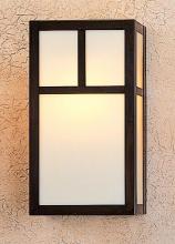 Arroyo Craftsman MS-12AGW-RC - 12" mission sconce with classic arch overlay