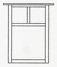 Arroyo Craftsman MW-15ECS-RB - 15" mission flush wall mount without overlay (empty)