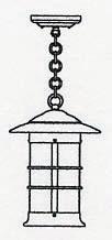 Arroyo Craftsman NH-9LOF-BZ - 9" newport long body pendant