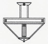 Arroyo Craftsman PIH-18CR-BZ - 18" prairie inverted ceiling mount