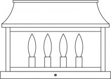 Arroyo Craftsman PRC-15CLR-MB - 15" Providence column mount