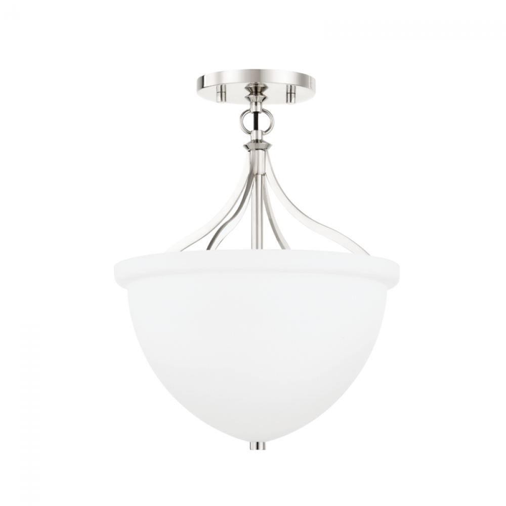 1 LIGHT SEMI FLUSH