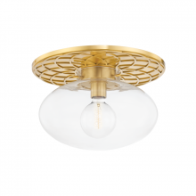 Hudson Valley 1418-AGB - 1 LIGHT SEMI FLUSH