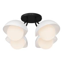  121375-SKT-10-02-GG0711 - Brooklyn 4-Light Single Shade Semi-Flush