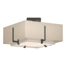  126507-SKT-20-SF1205-SA1605 - Exos Square Small Double Shade Semi-Flush