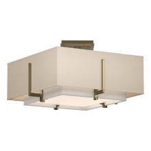  126507-SKT-86-SF1205-SA1605 - Exos Square Small Double Shade Semi-Flush