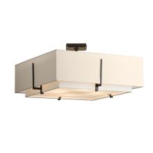  126513-SKT-14-SF2012-SA2401 - Exos Square Large Double Shade Semi-Flush