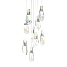 Hubbardton Forge 131101-SKT-LONG-20-CR - Luma 9-Light Large Crystal Pendant