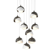 Hubbardton Forge 131105-SKT-LONG-07-02-GG0711 - Brooklyn 9-Light Double Shade Pendant