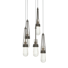  131120-SKT-LONG-07-YG0434 - Link 5-Light Blown Glass Pendant