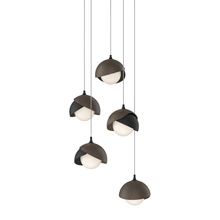  131125-SKT-LONG-10-05-GG0711 - Brooklyn 5-Light Double Shade Pendant