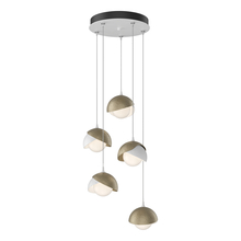  131125-SKT-STND-02-84-GG0711 - Brooklyn 5-Light Double Shade Pendant