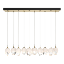 Hubbardton Forge 131143-SKT-LONG-86-WP0754 - Chrysalis 10-Light Small Crystal Pendant