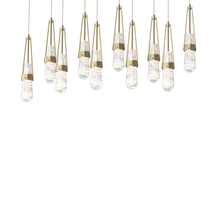  131200-SKT-LONG-84-YJ0434 - Link 10-Light Blown Glass Pendant