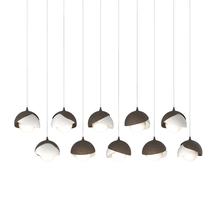  131205-SKT-LONG-05-02-GG0711 - Brooklyn 10-Light Double Shade Pendant