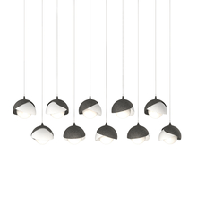 Hubbardton Forge 131205-SKT-LONG-20-02-GG0711 - Brooklyn 10-Light Double Shade Pendant