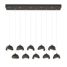 Hubbardton Forge 131205-SKT-STND-14-14-GG0711 - Brooklyn 10-Light Double Shade Pendant