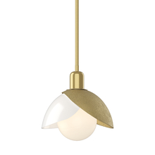 Hubbardton Forge 181184-SKT-MULT-86-BB0757 - Brooklyn Double Shade Art Glass Mini Pendant