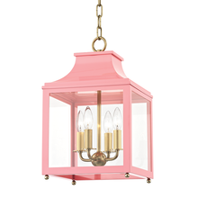 Mitzi by Hudson Valley Lighting H259704S-AGB/PK - Leigh Lantern