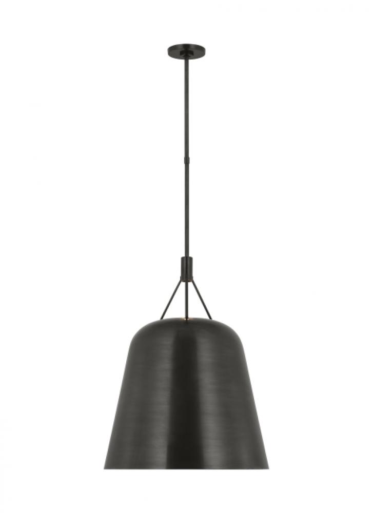 Sean Lavin Sospeso 1-light dimmable LED tapered extra large pendant with dark bronze finish