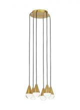 Visual Comfort & Co. Modern Collection 700TRSPCPA6RNB-LED930 - Cupola 6 Light Chandelier