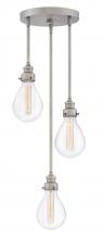 Hinkley 3263PW - Hinkley Lighting Denton Series 3263PW Triple Pendant