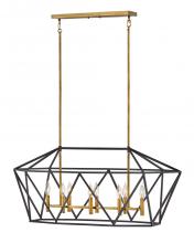 Hinkley 3575DZ - Hinkley Lighting Theory Series 3575DZ Linear Pendant/Chandelier