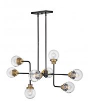 Hinkley 40698BK - Hinkley Lighting Poppy Series 40698BK Linear Chandelier