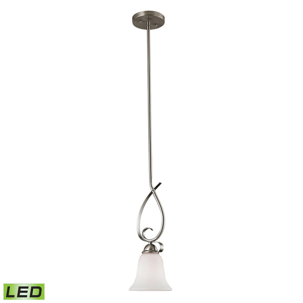 Thomas - Brighton 6'' Wide 1-Light Mini Pendant - Brushed Nickel