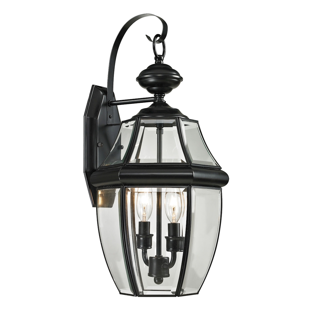 Thomas - Ashford 21'' High 2-Light Outdoor Sconce - Black