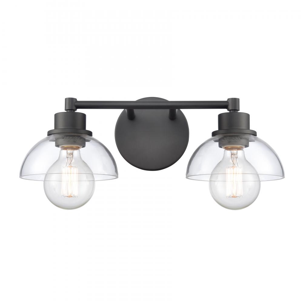 Julian 16'' Wide 2-Light Vanity Light - Matte Black