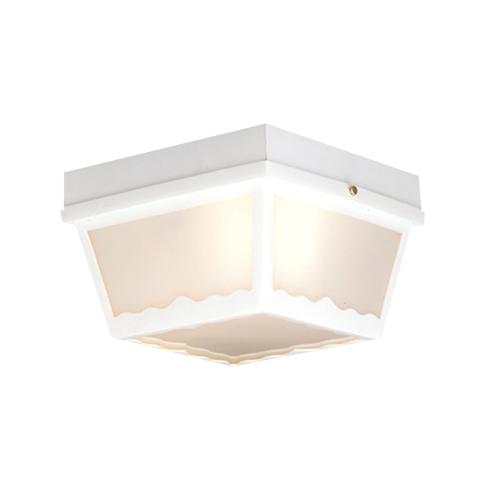 Thomas - Outdoor Essentials 10'' Wide 2-Light Outdoor Flush Mount - White