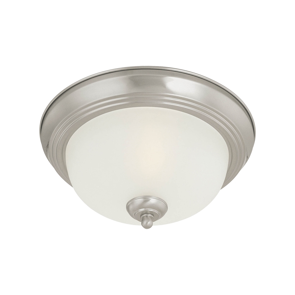 Thomas - Ceiling Essentials 16'' Wide 3-Light Flush Mount - Brushed Nickel